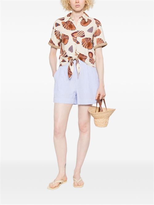 Shorts donna Amani in cotone a righe MC2 SAINT BARTH | AMANI00749L